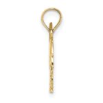 14K and White Rhodium Charleston Palm Tree Charm - Image 2