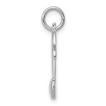 14k White Gold Polished Flat-Backed Musical Note Charm - Image 2