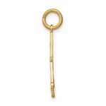 14K with White Rhodium Diamond-cut Chandelier Charm - Image 2