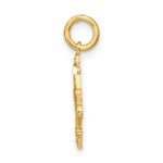 14K with White Rhodium Diamond-cut Chandelier Style Charm - Image 2