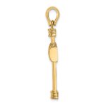 14k Polished -X- Center Cross Charm - Image 2