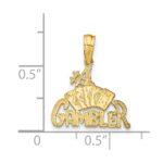 14K #1 GAMBLER with Cards Pendant - Image 3