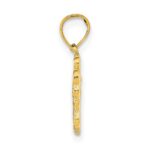 14K Two-tone  I HEART Butterfly Pendant - Image 2