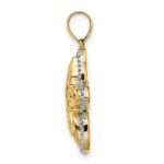 14k with White Rhodium Starfish Pendant - Image 2