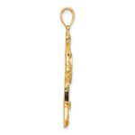 14K Polished Fancy Cross Pendant - Image 2