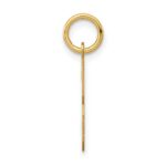 14k Medium Polished Number 3 Charm - Image 2