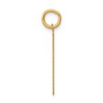 14k Medium Polished Number 61 Charm - Image 2