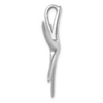 Sterling Silver Rhodium-plated Polished Starfish Slide - Image 2
