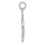 Sterling Silver Rhodium-plated Cut Out  Mother and Baby Turtle Pendant - Image 2