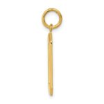 14k Large Polished Number 0 Charm - Image 2