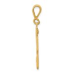 14k Large Polished Number 33 Charm - Image 2
