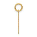 14k Small Polished Number 15 Charm - Image 2