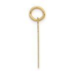 14k Small Polished Number 61 Charm - Image 2