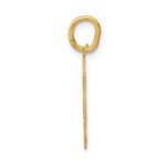 14k Medium Satin Number 0 Charm - Image 2
