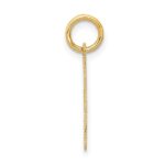 14k Medium Satin Number 4 Charm - Image 2