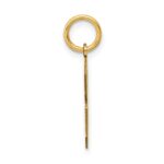 14k Medium Satin Number 8 Charm - Image 2