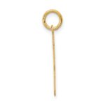 14k Medium Satin Number 13 Charm - Image 2