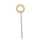 14k Medium Satin Number 22 Charm - Image 2