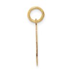 14k Small Satin Number 2 Charm - Image 2