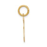 14k Small Satin Number 5 Charm - Image 2