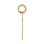 14k Small Satin Number 19 Charm - Image 2