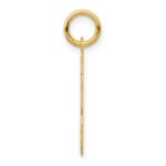 14k Small Satin Number 23 Charm - Image 2