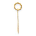 14k Small Satin Number 24 Charm - Image 2
