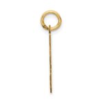 14k Small Satin Number 33 Charm - Image 2