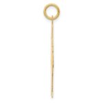 14k Plain Polished Large Girl Charm - Image 2