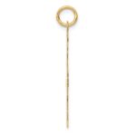 14k Plain Polished Large Boy Charm - Image 2