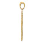 14k Fleur De Lis Cross Charm - Image 2