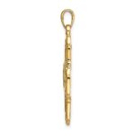 14k Polished Four-Way Medal Pendant - Image 2