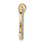 14k and White Rhodium Diamond-cut Butterfly Pendant - Image 2