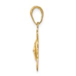 14k Polished Small Sun Charm - Image 2