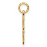 14k Medium Diamond-cut Number 8 Charm - Image 2