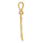 14k Medium Diamond-cut Number 13 Charm - Image 2