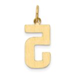 14k Medium Polished Number 5 Charm - Image 3