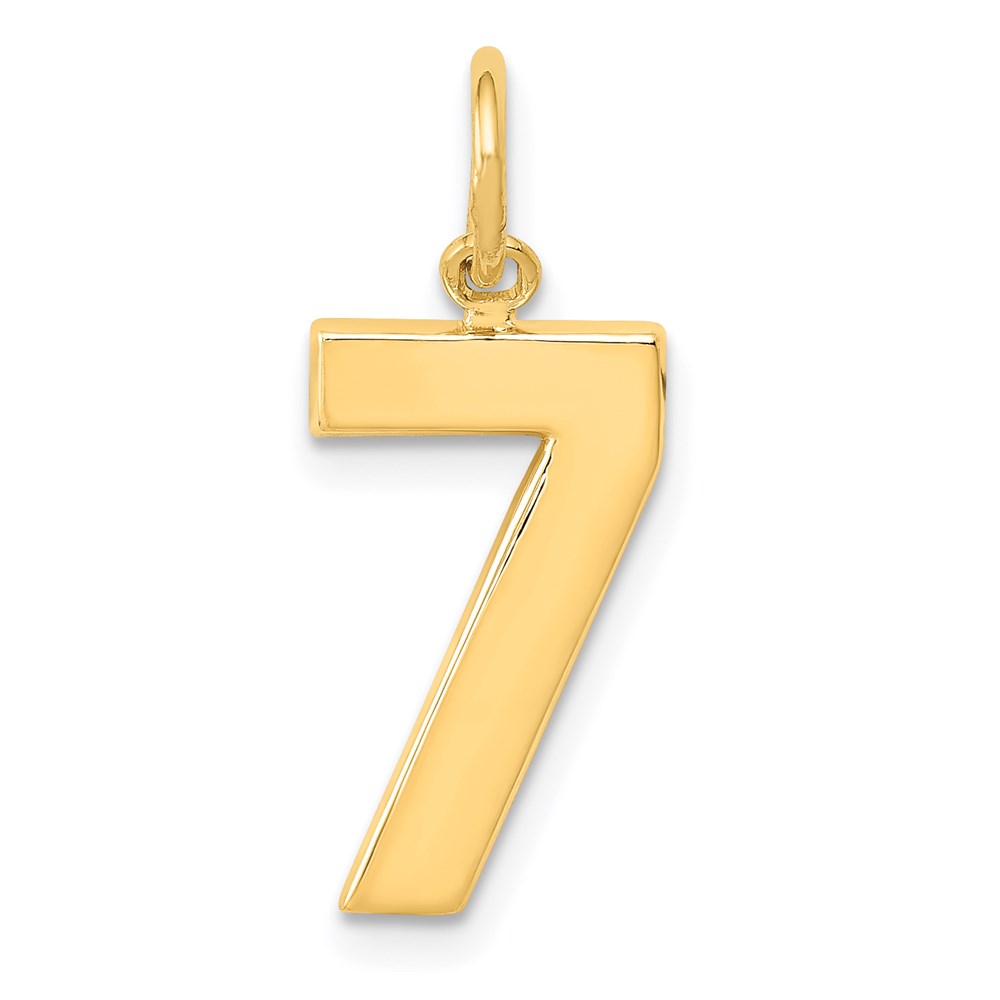 MP07.jpg 14k Medium Polished Number 7 Charm - Image 1