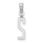 14kw Polished Number 2 Pendant - Image 4