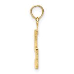 14k Polished Number 5 Pendant - Image 2