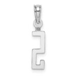 14kw Polished Number 5 Pendant - Image 4