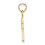 14k Polished Number 6 Pendant - Image 2