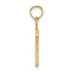 14k Polished Number 13 Pendant - Image 2