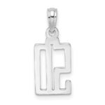 14kw Polished Number 50 Pendant - Image 4