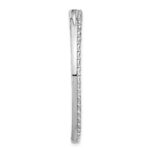 14k White Gold 3 carat Lab Grown Diamond VS+ F+ Complete Circle Chain Slide Pendant - Image 2