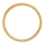 14k 3 carat Lab Grown Diamond VS+ F+ Complete Circle Chain Slide Pendant - Image 3