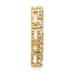 14k 1 1/2 carat Lab Grown Diamond VS/SI+ G+ Complete Heart Chain Slide Pendant - Image 2