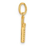 14k Twisted .05 ct. Diamond Initial K Charm - Image 2