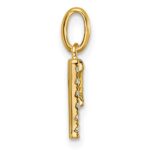14k Twisted .05 ct. Diamond Initial P Charm - Image 2