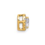 14k 1/3 carat Lab Grown Diamond VS+ F+ Heart Complete Halo Chain Slide Pendant - Image 2